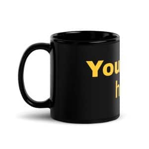 Custom coffee mugs available to design and purchase from B&S Labels