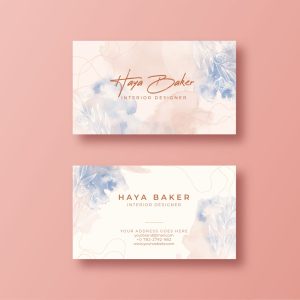 Beautiful business cards to showcase B&S Labels business card printing services