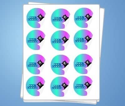 Round Labels On Sheets available to buy from B&S Labels Printing Business in Belfast